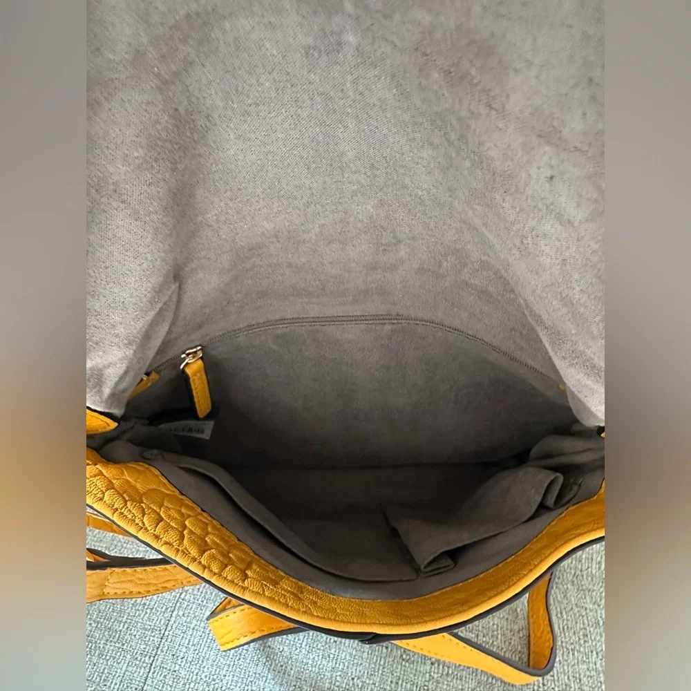 Vince Camuto Lamb Leather Crossbody Bag - Cory - Sunglow - Picture 14 of 16